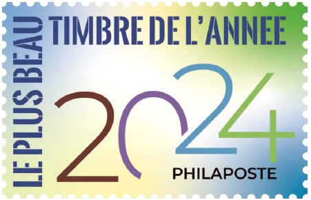 Image du logo de l'élection du timbre de l'année 2024.